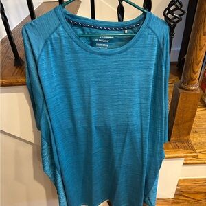 Tommy Bahama Teal IslandZone Performance Short Sleeve activewear Top